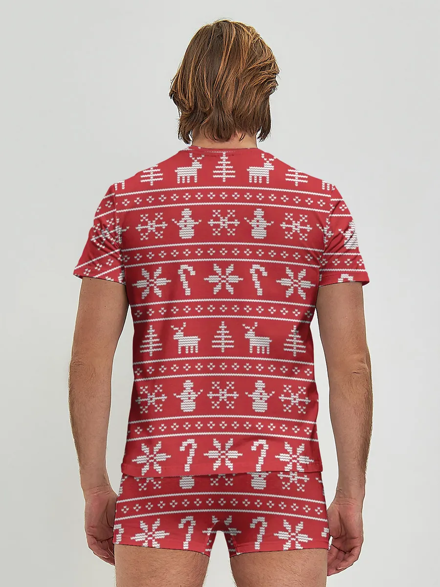 Мужские трусы с футболкой / Новогодний атрибуты