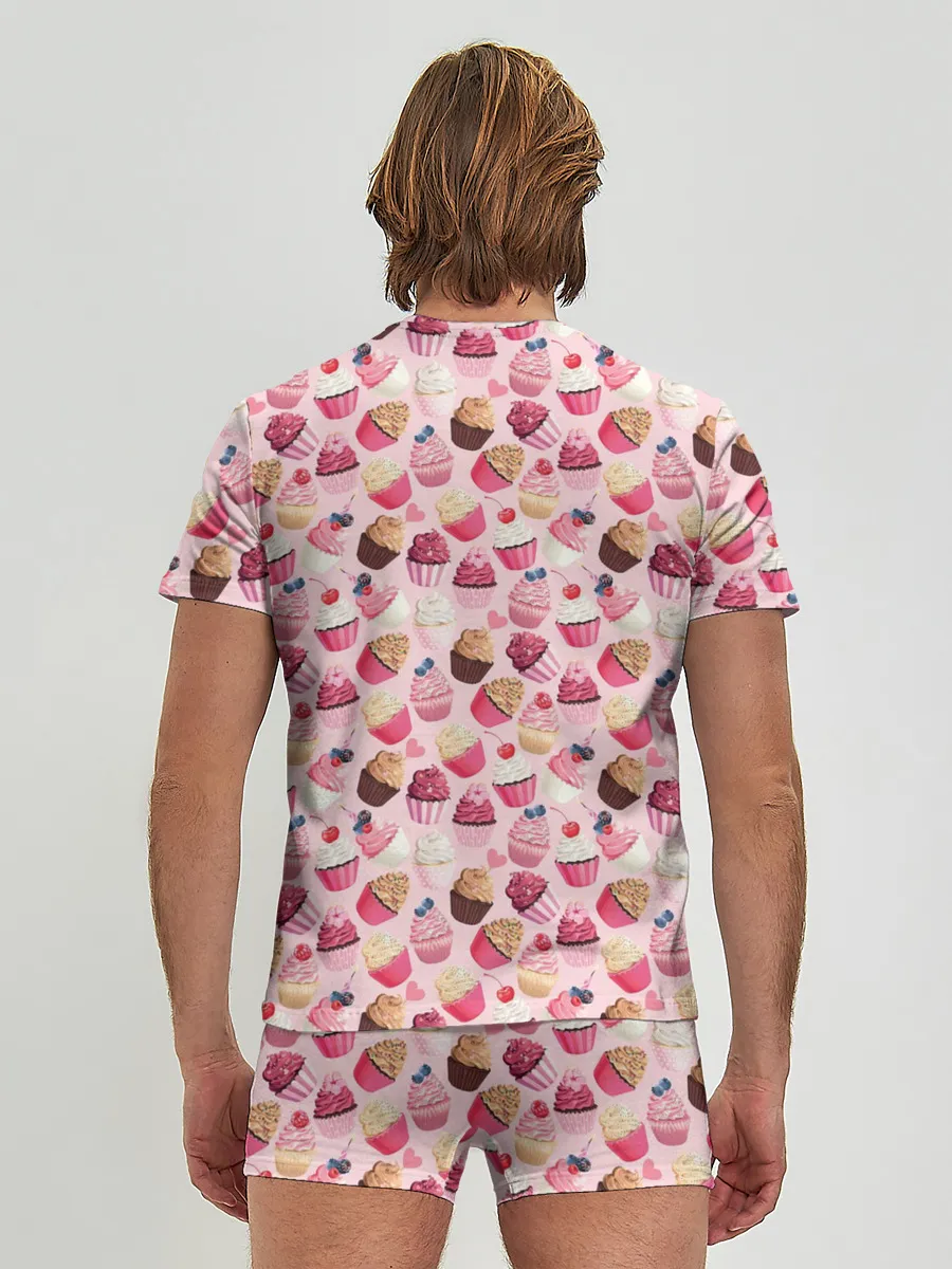 Мужские трусы с футболкой / Пирожные