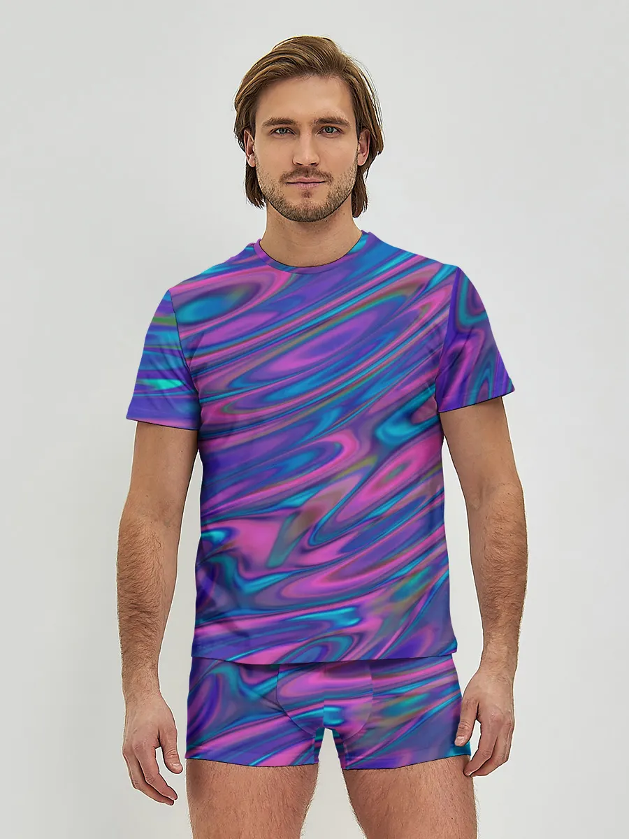 Мужские трусы с футболкой / Glitch EFFECT