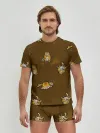 Мужские трусы с футболкой / Тигрята