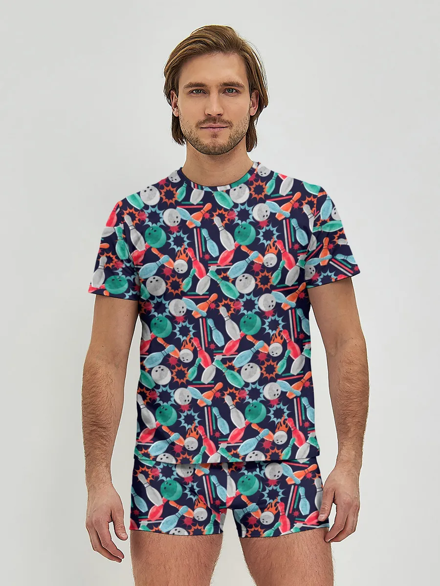 Мужские трусы с футболкой / Боулинг