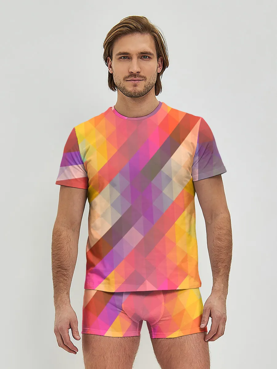 Мужские трусы с футболкой / vivid gradient