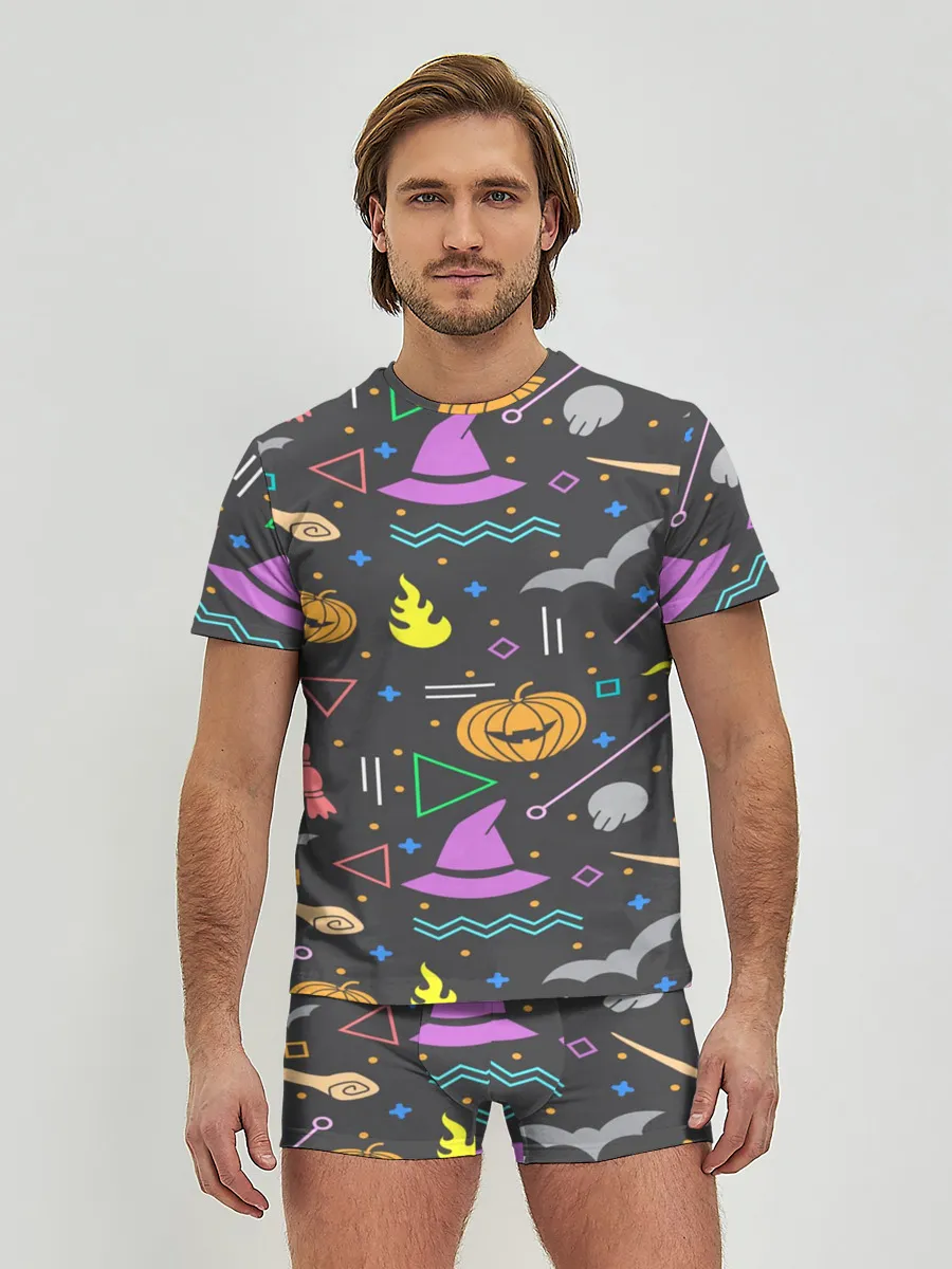 Мужские трусы с футболкой / Уютный Halloween