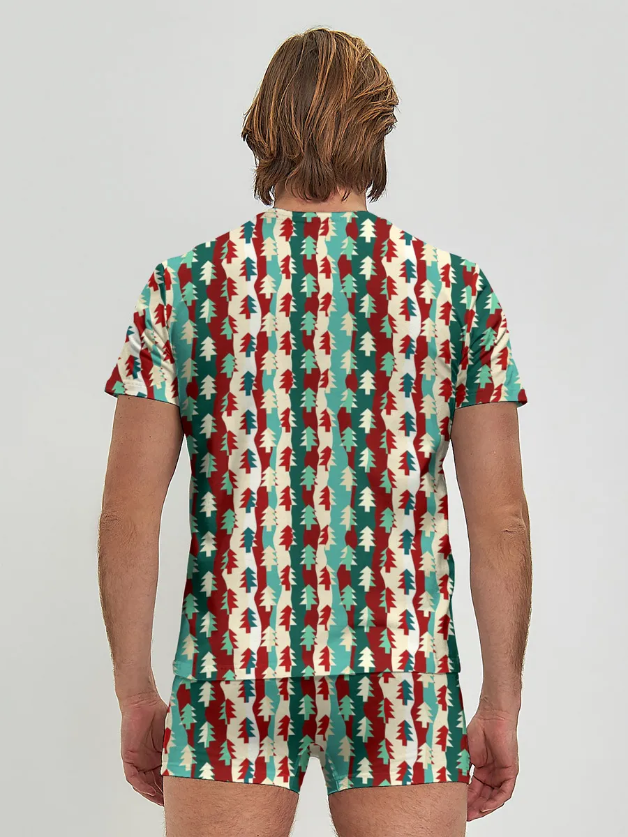 Мужские трусы с футболкой / Маленькие Ёлочки