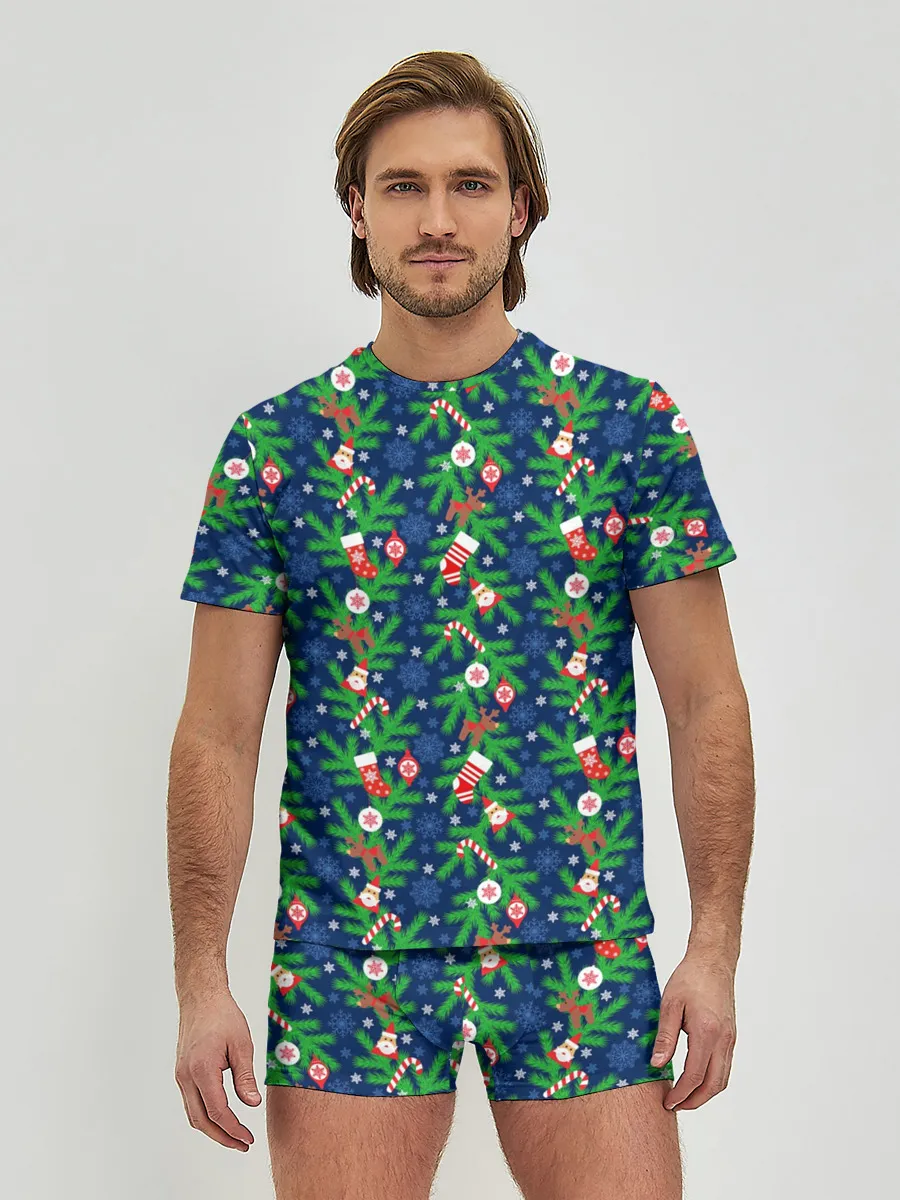 Мужские трусы с футболкой / Новогодние Игрушки на Ёлке