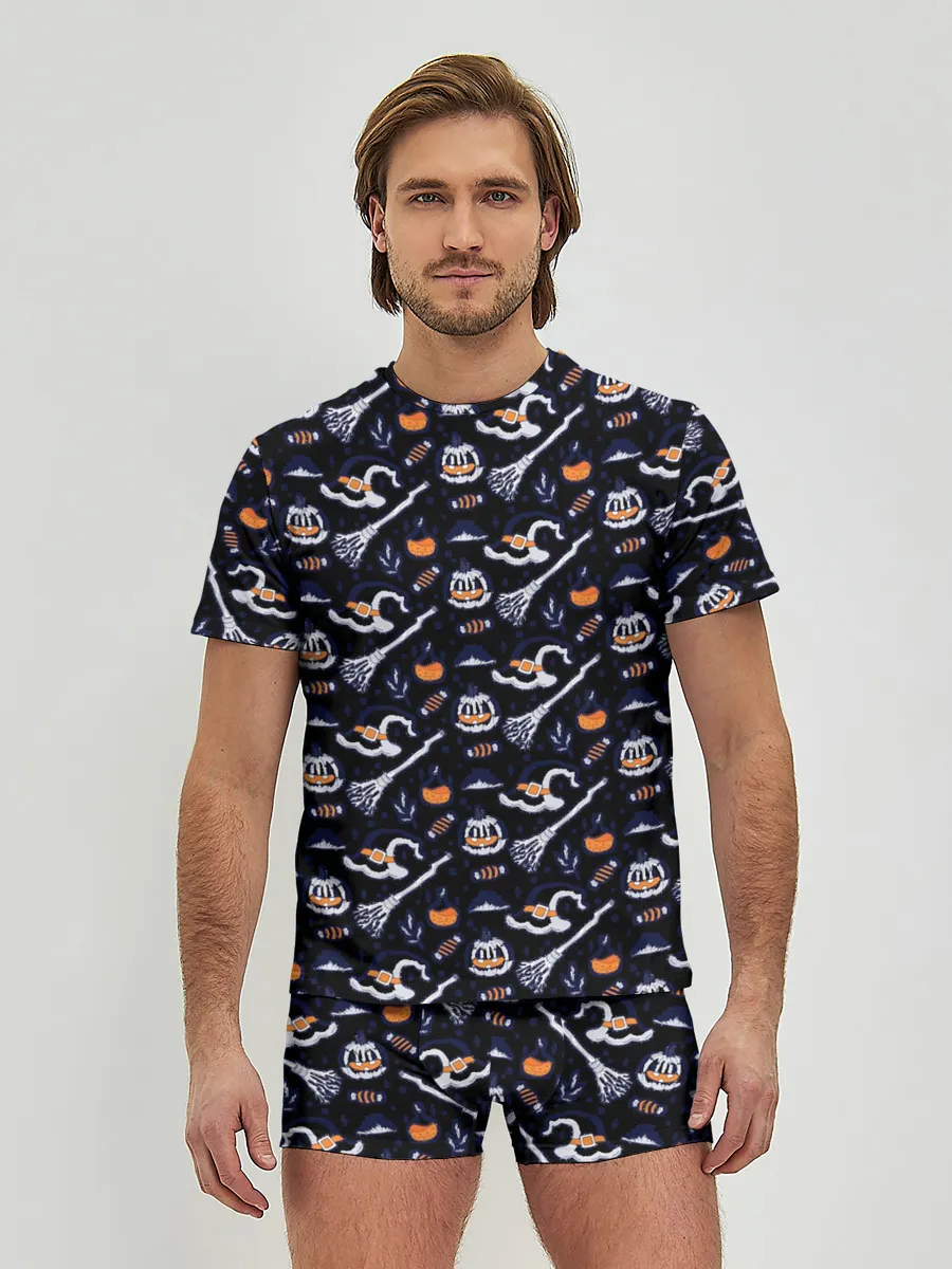 Мужские трусы с футболкой / Patern Halloween 6