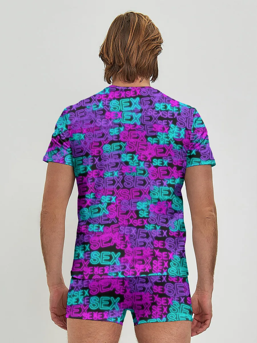 Мужские трусы с футболкой / Neon SEX