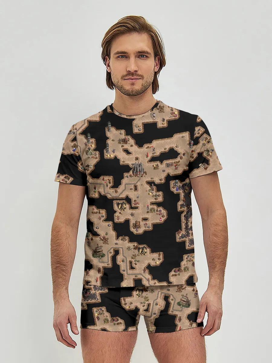 Мужские трусы с футболкой / Heroes III Dungeon Map