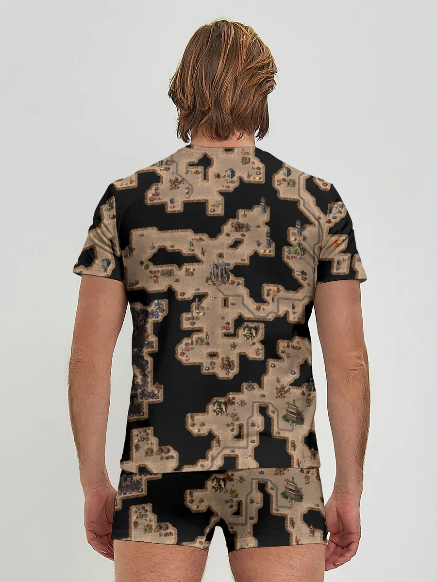 Мужские трусы с футболкой / Heroes III Dungeon Map
