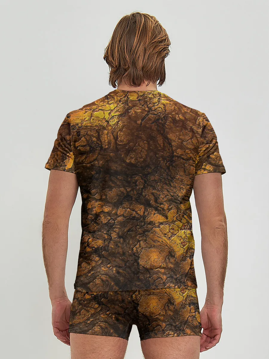 Мужские трусы с футболкой / Абстрактный узор текстура