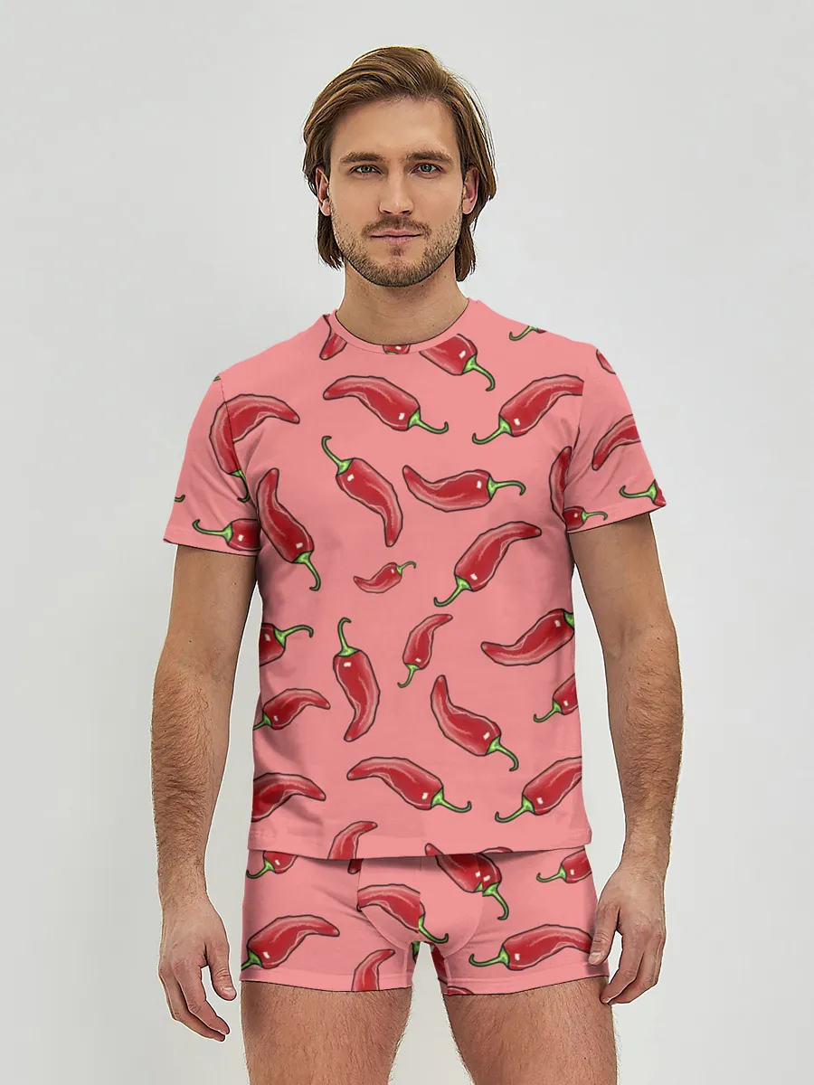 Мужские трусы с футболкой / Острый перчик