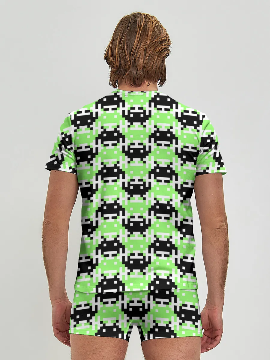 Мужские трусы с футболкой / Space Invaders | Old game