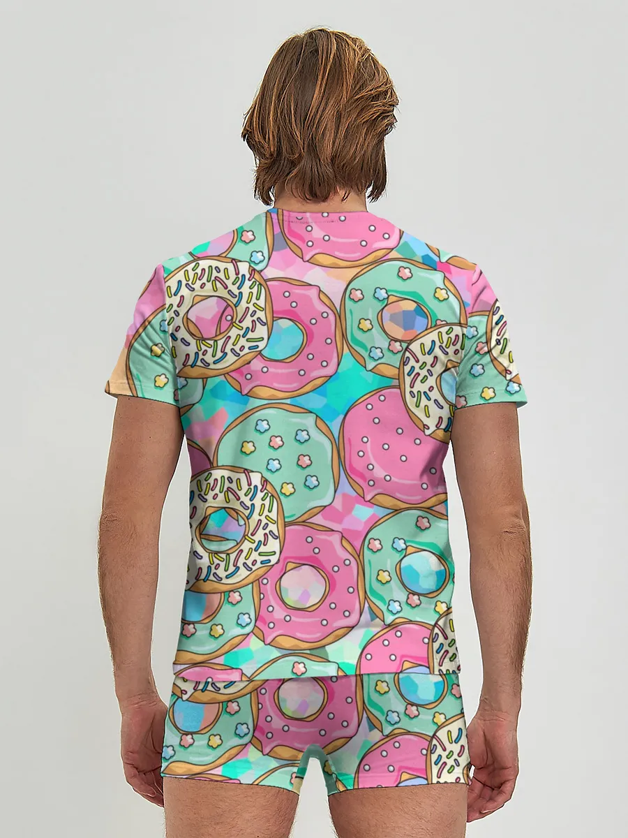 Мужские трусы с футболкой / Сладкие Пончики