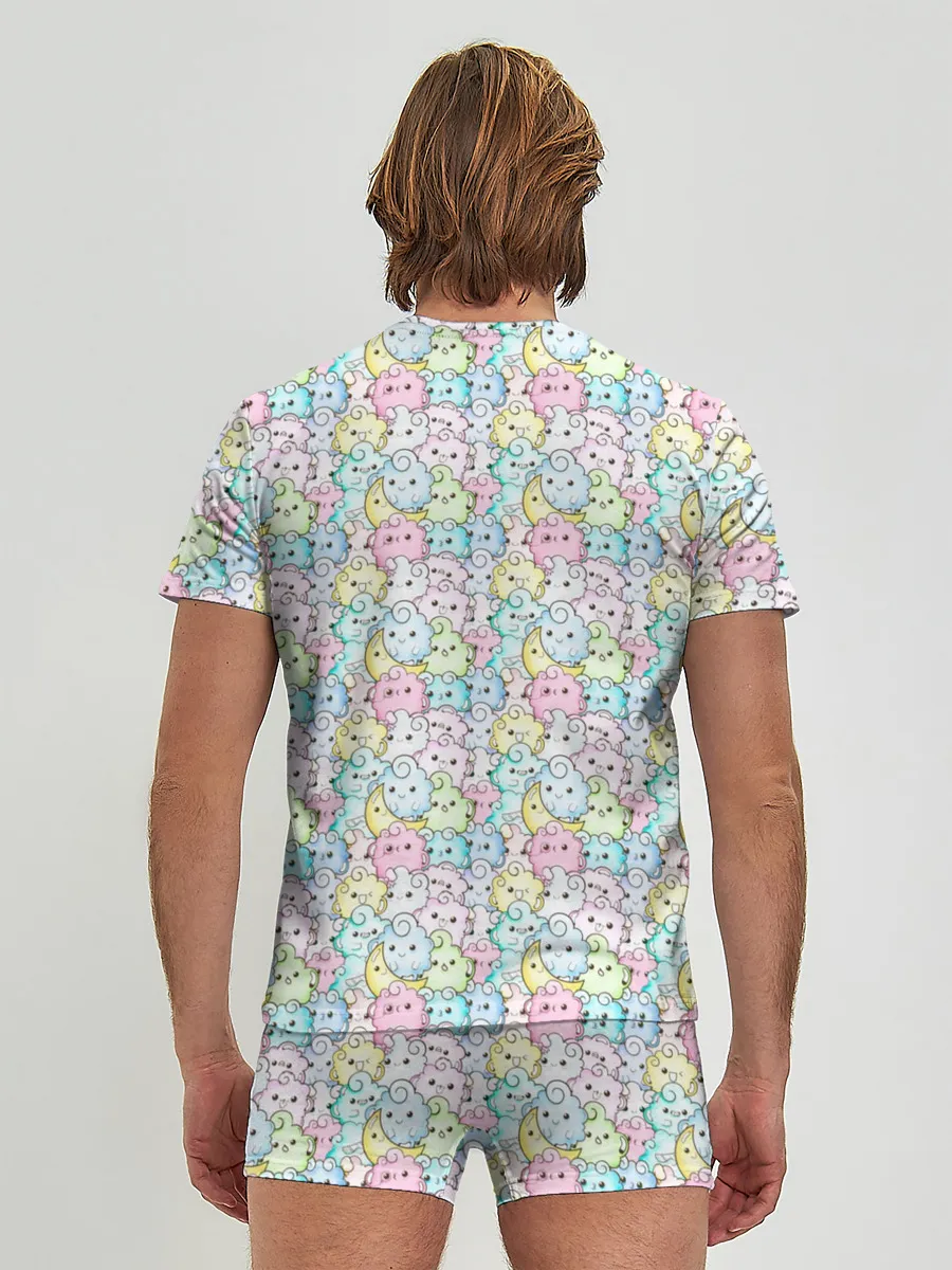 Мужские трусы с футболкой / Kawaii night