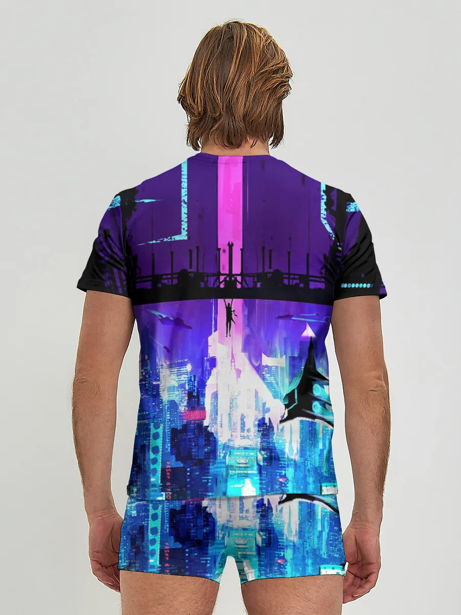 Мужские трусы с футболкой / CYBERPUNK