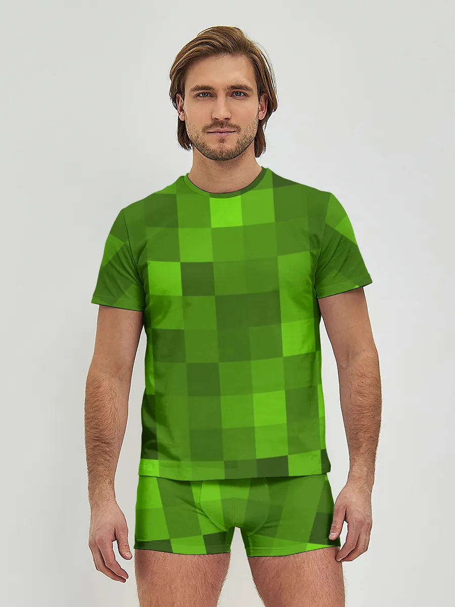 Мужские трусы с футболкой / Minecraft