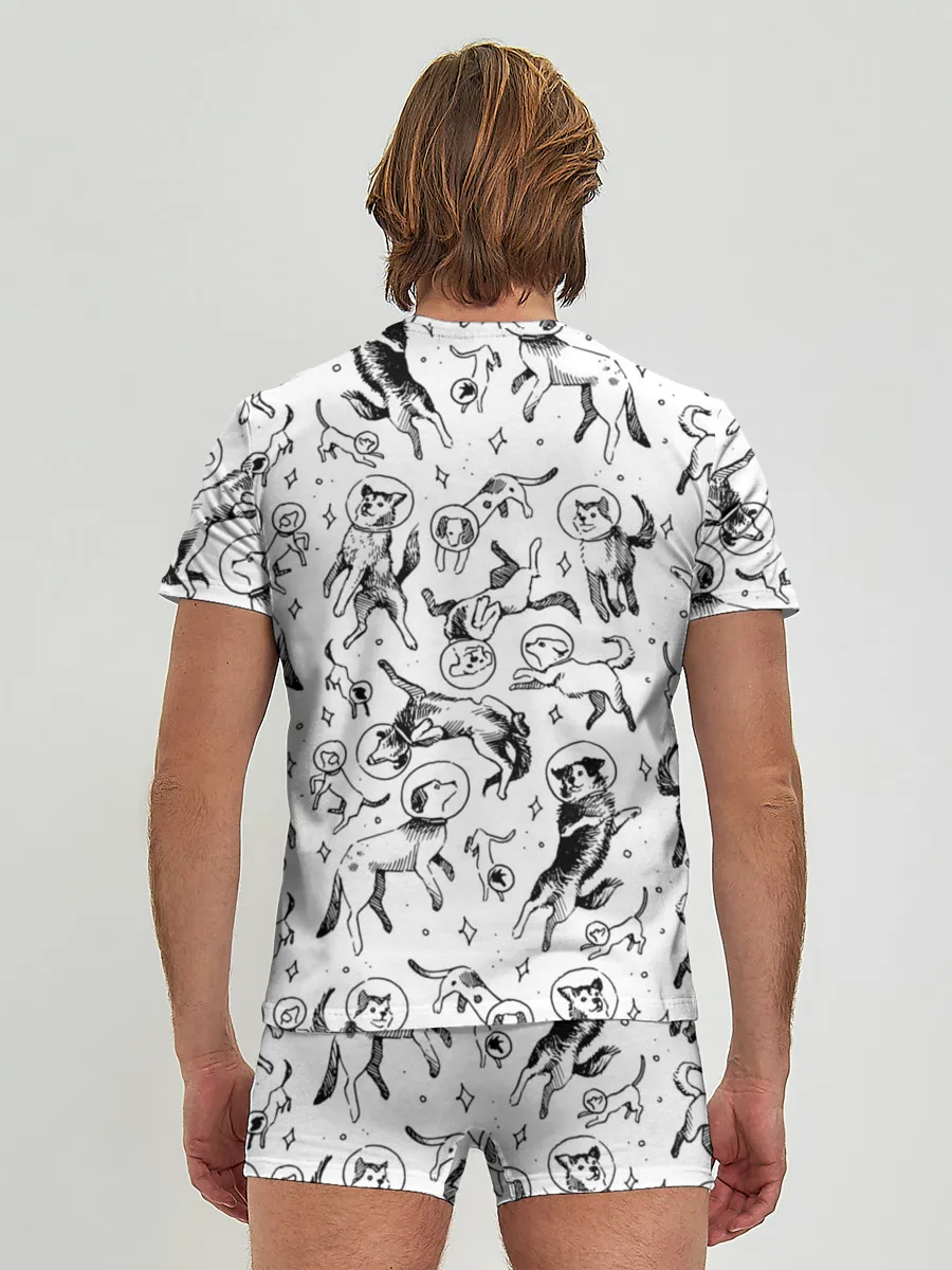 Мужские трусы с футболкой / Super Space Dogs