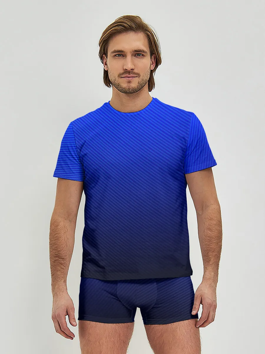 Мужские трусы с футболкой / CARBON BLUE | СИНИЙ КАРБОН