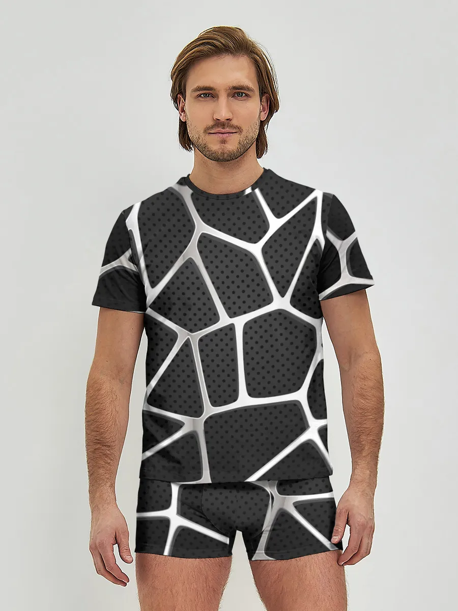 Мужские трусы с футболкой / Серебряная паутина