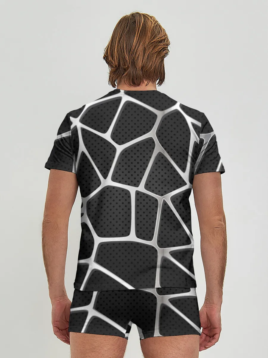 Мужские трусы с футболкой / Серебряная паутина