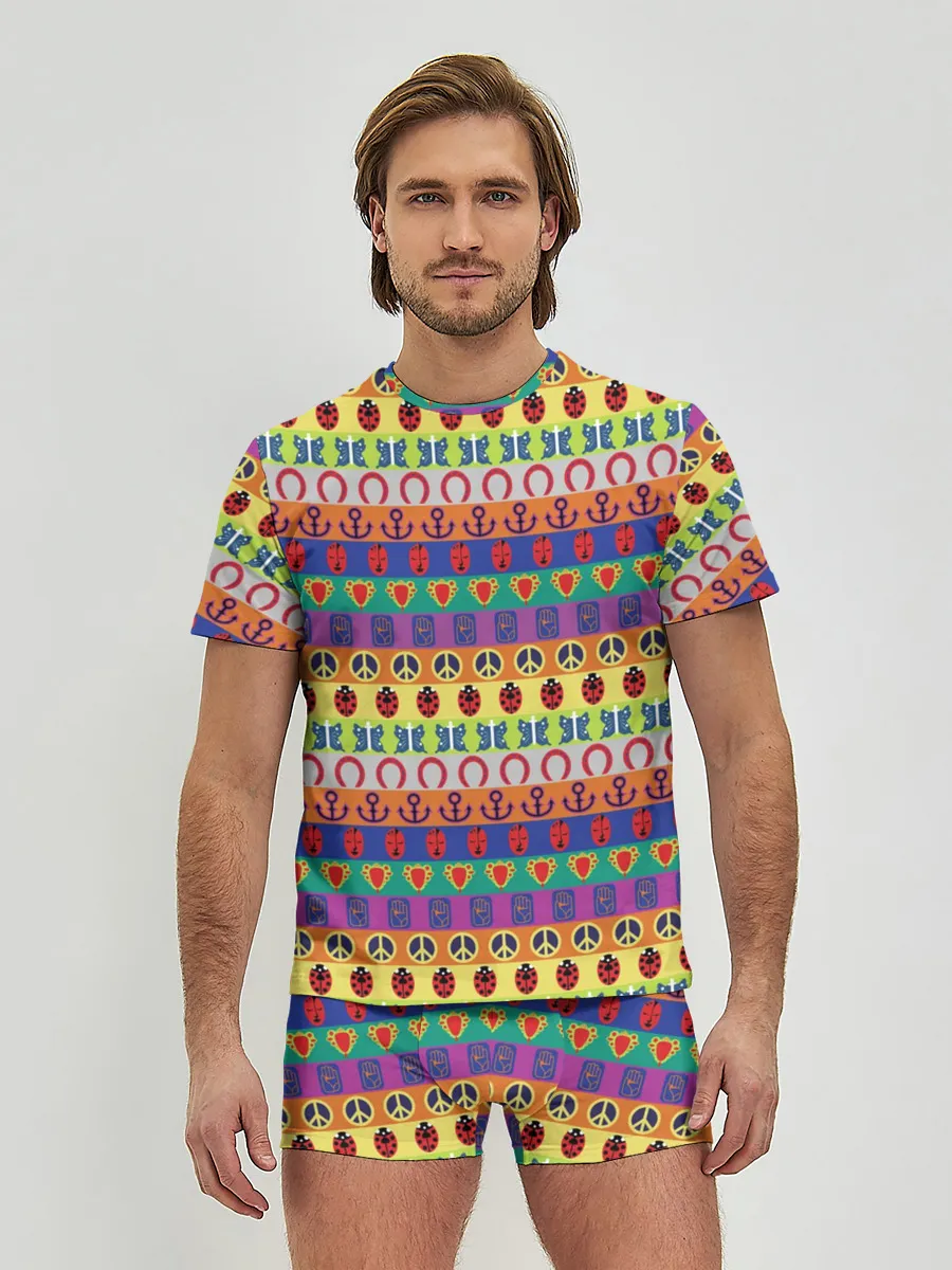 Мужские трусы с футболкой / JoJos Bizarre Adventure Logo