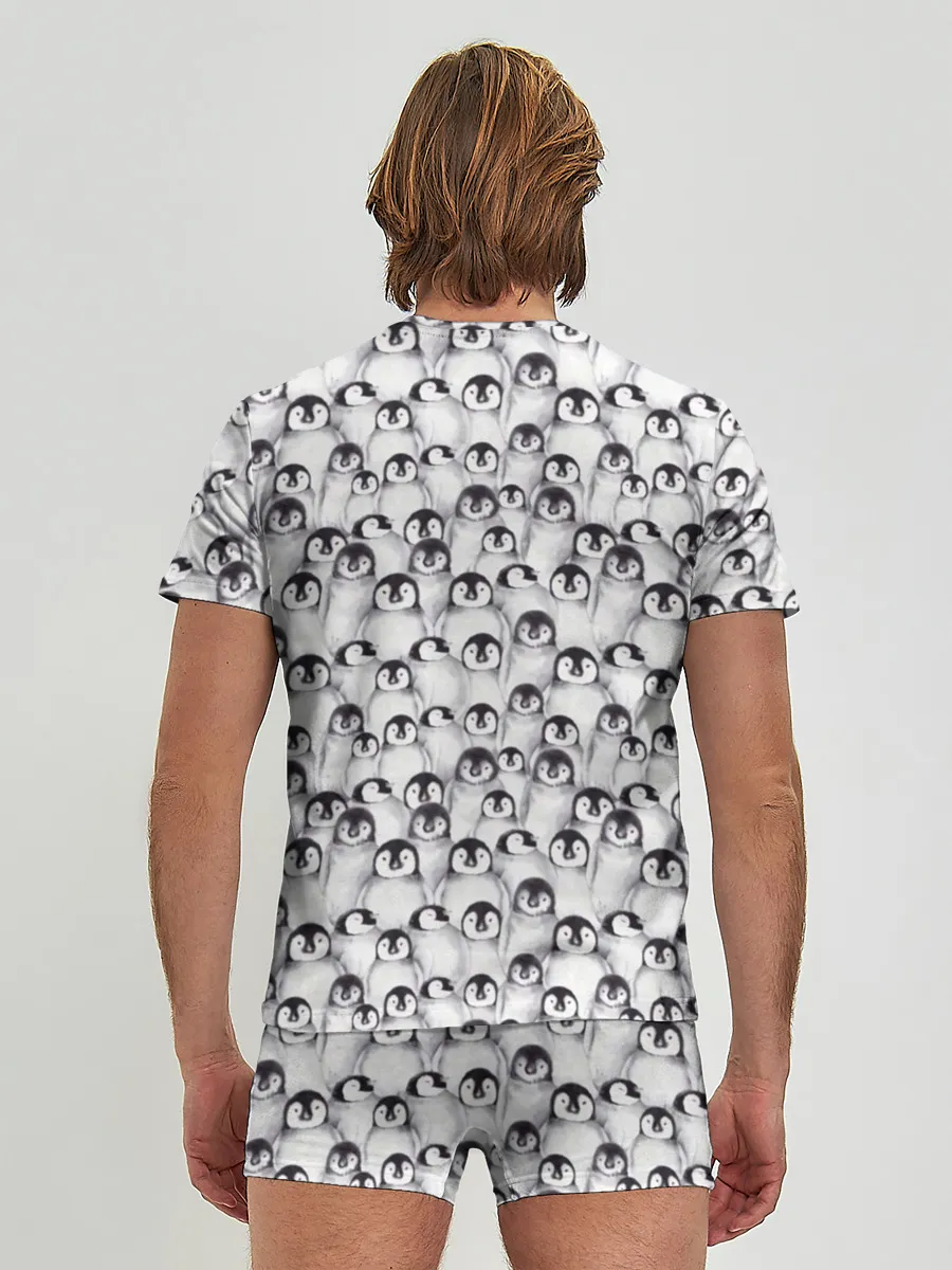 Мужские трусы с футболкой / Пингвинчики
