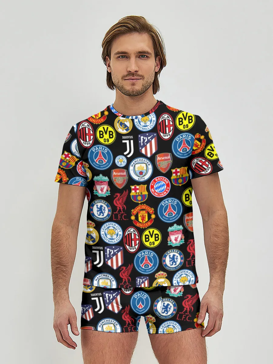 Мужские трусы с футболкой / ЛОГО ФУТБОЛЬНЫХ КОМАНД