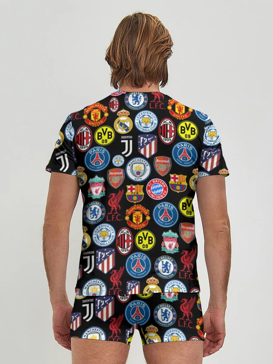 Мужские трусы с футболкой / ЛОГО ФУТБОЛЬНЫХ КОМАНД