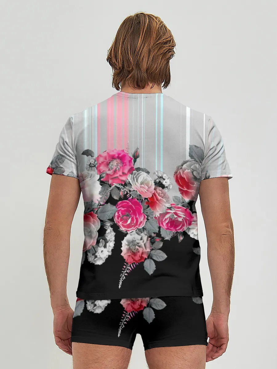 Мужские трусы с футболкой / Розы