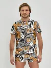Мужские трусы с футболкой / Тигры и зебры
