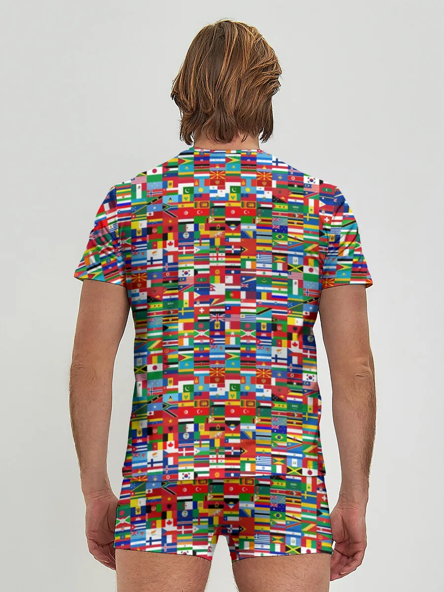 Мужские трусы с футболкой / ФЛАГИ