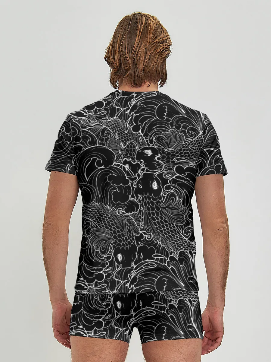 Мужские трусы с футболкой / Карпы кои