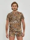 Мужские трусы с футболкой / Леопард
