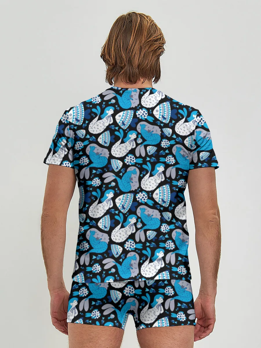 Мужские трусы с футболкой / Русалки