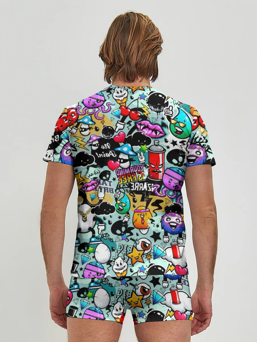 Мужские трусы с футболкой / Стикерпак