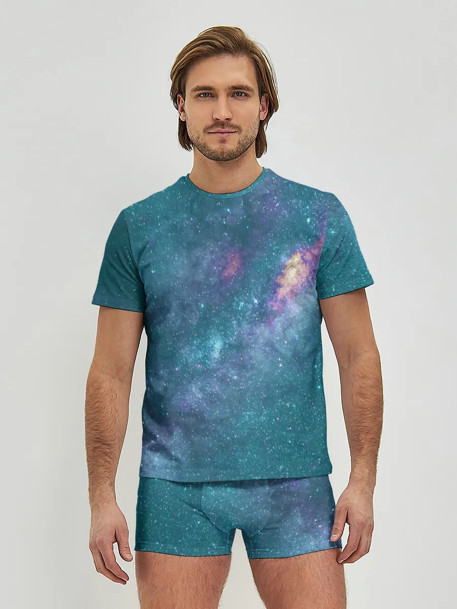 Мужские трусы с футболкой / Млечный путь