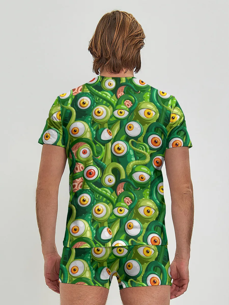 Мужские трусы с футболкой / Щупальца с глазами