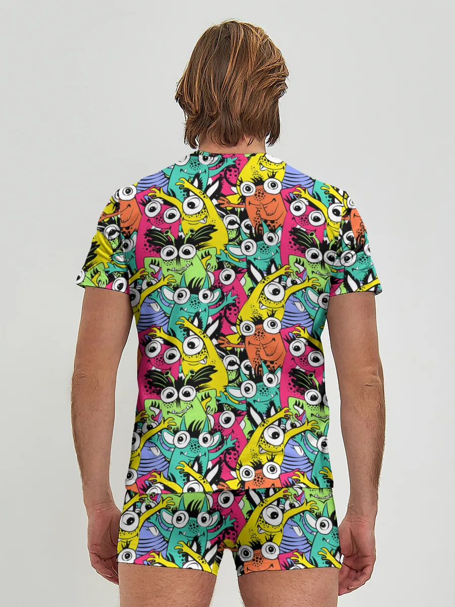 Мужские трусы с футболкой / Весёлые монстры