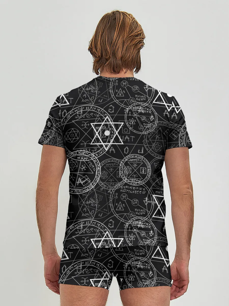 Мужские трусы с футболкой / Мистический узор