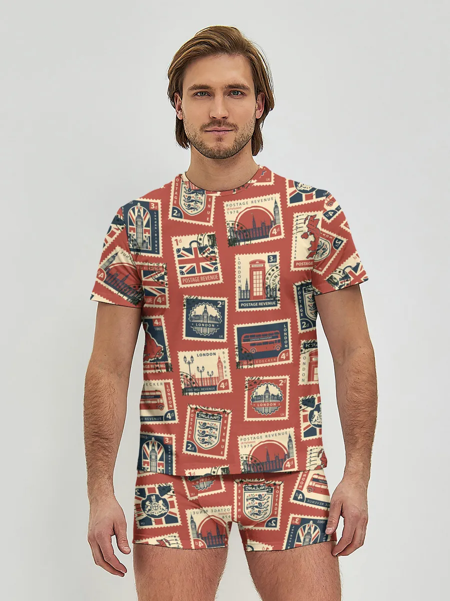 Мужские трусы с футболкой / Марки Великобритании