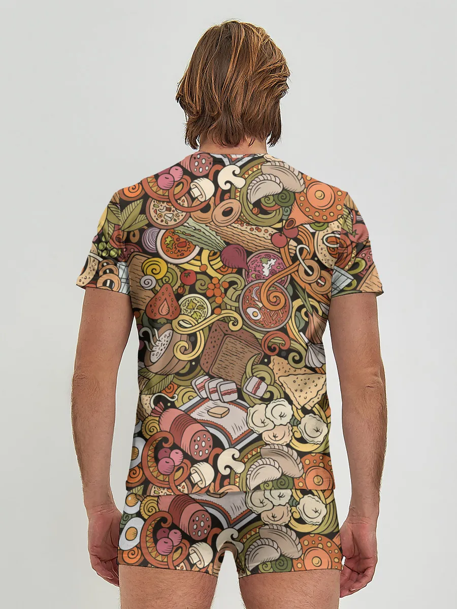 Мужские трусы с футболкой / Русская еда