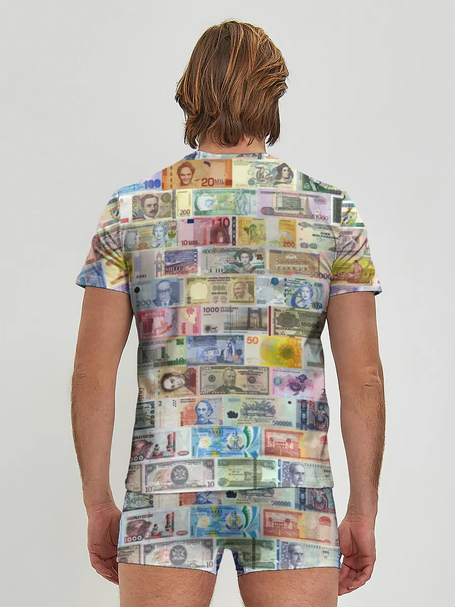 Мужские трусы с футболкой / Деньги мира