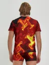 Мужские трусы с футболкой / Огненная лава
