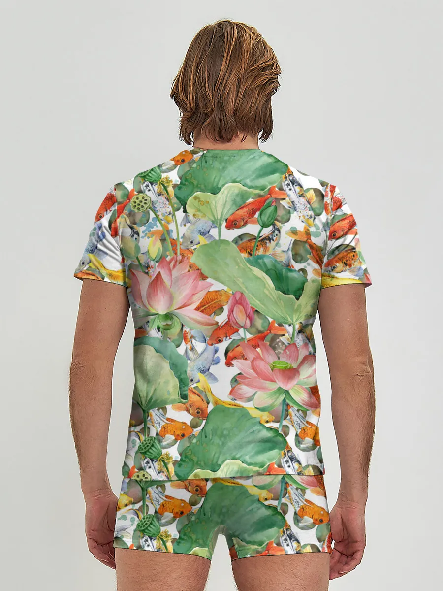 Мужские трусы с футболкой / Карпы кои