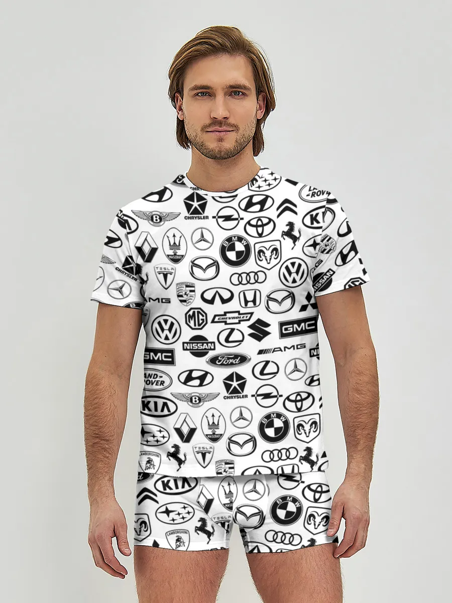 Мужские трусы с футболкой / ЛОГОТИПЫ АВТО