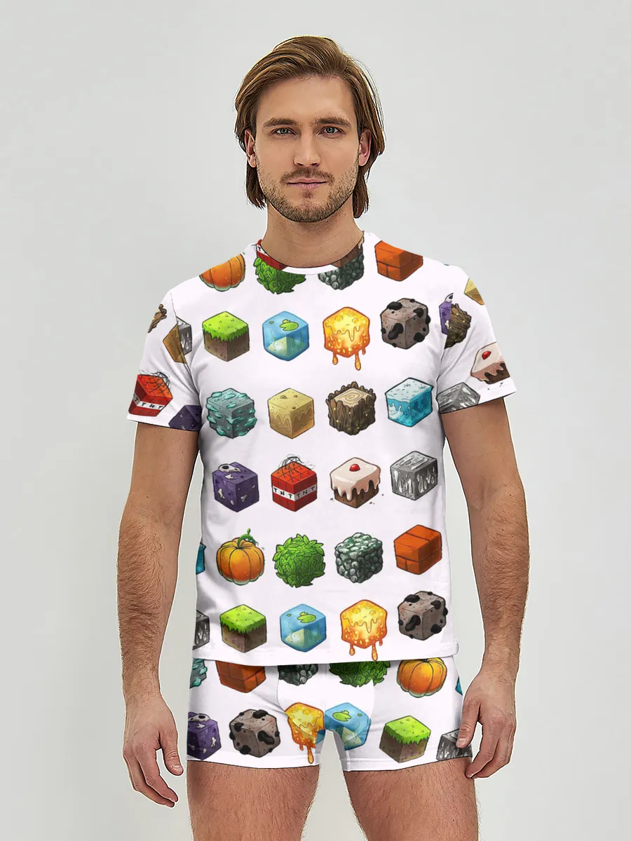 Мужские трусы с футболкой / Minecraft