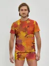 Мужские трусы с футболкой / Осенние листья