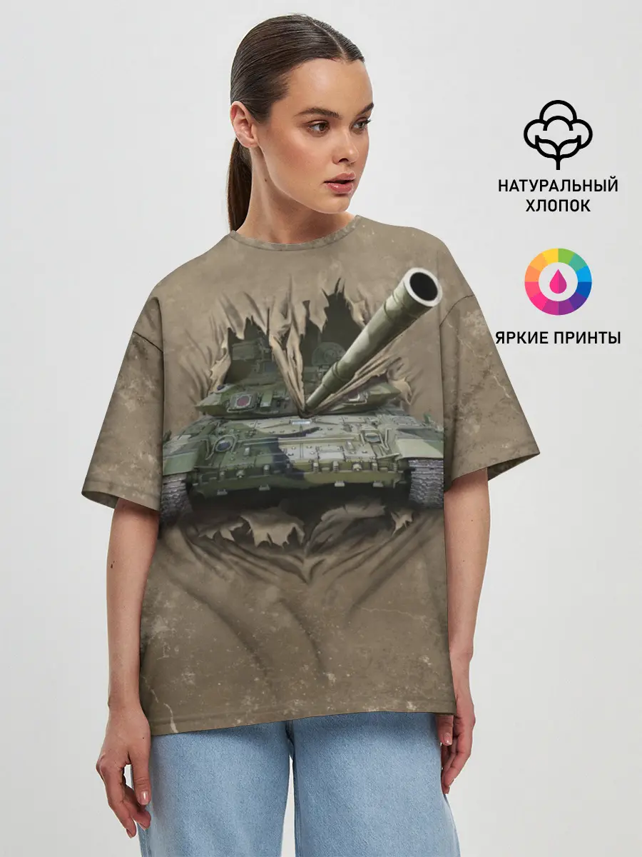 Женская футболка оверсайз / Танк