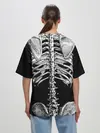 Женская футболка оверсайз / Скелет с сердцем
