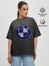 Женская футболка оверсайз / bmw